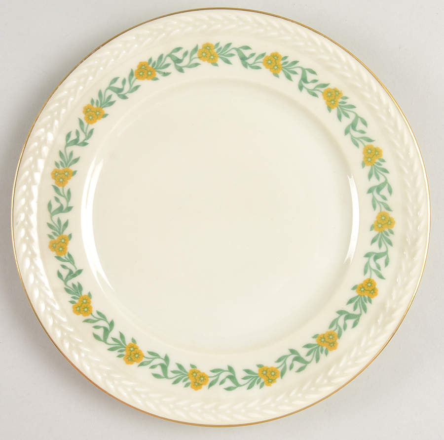 Springtime (Plain Ivory) Salad Plate by Black Knight-1