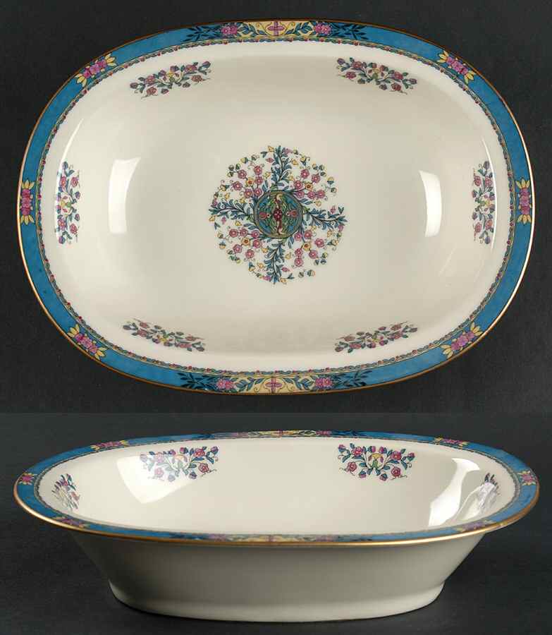 Tangiers 9" Oval Vegetable Bowl by Black Knight-1