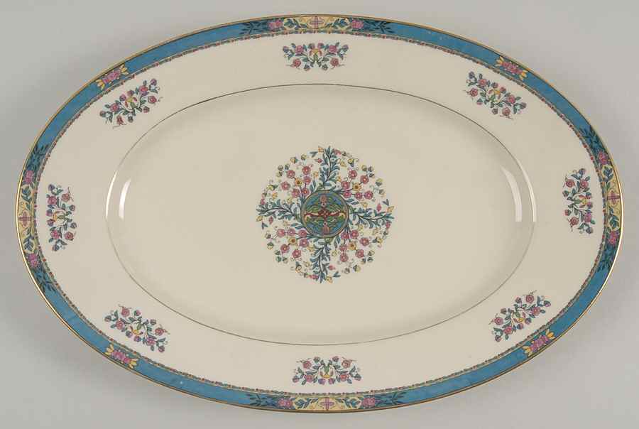 Tangiers 14" Oval Serving Platter by Black Knight-1