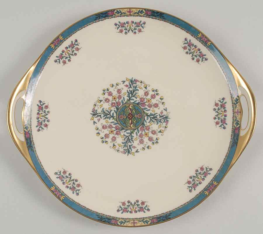 Tangiers Handled Cake Plate by Black Knight-1