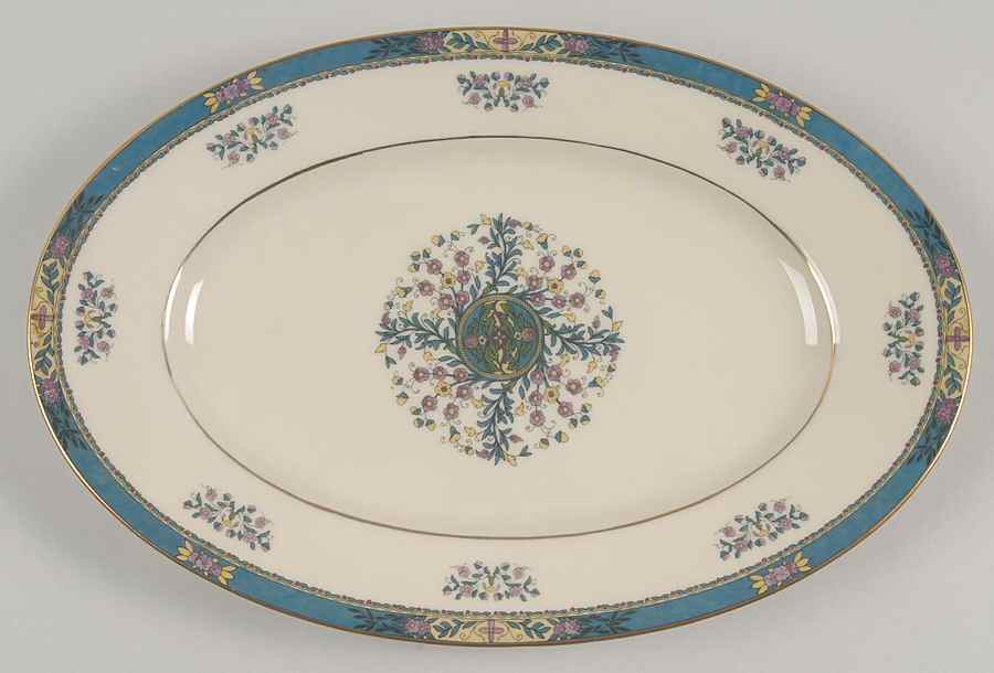 Tangiers 12" Oval Serving Platter by Black Knight-1