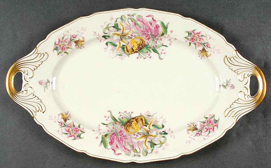 Tiger Lily 16" Oval Serving Platter by Black Knight-1