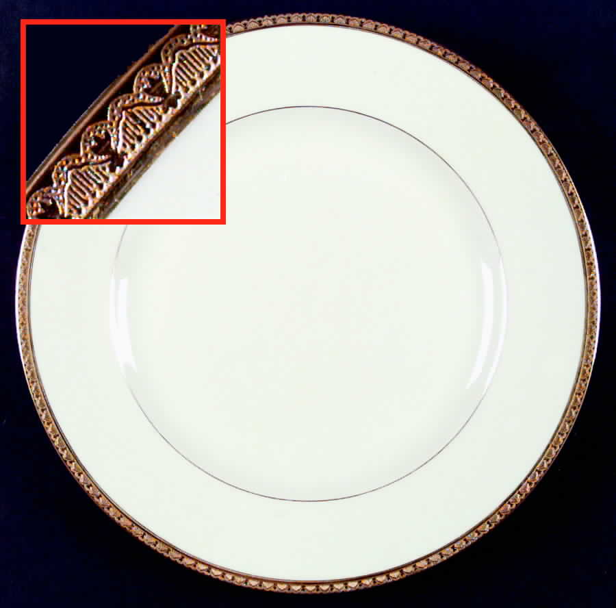 Trianon Dinner Plate by Black Knight-1