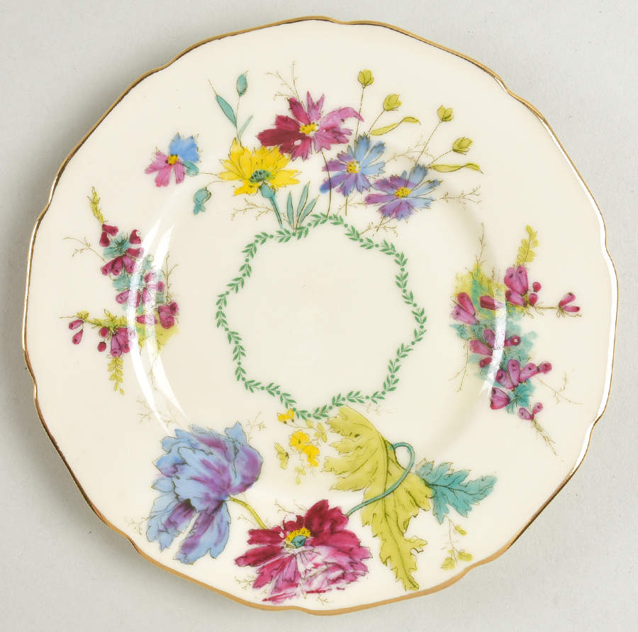 Wild Rose Bread & Butter Plate by Black Knight-1