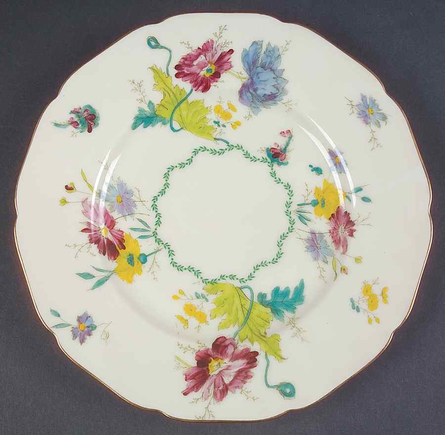 Wild Rose Luncheon Plate by Black Knight-1