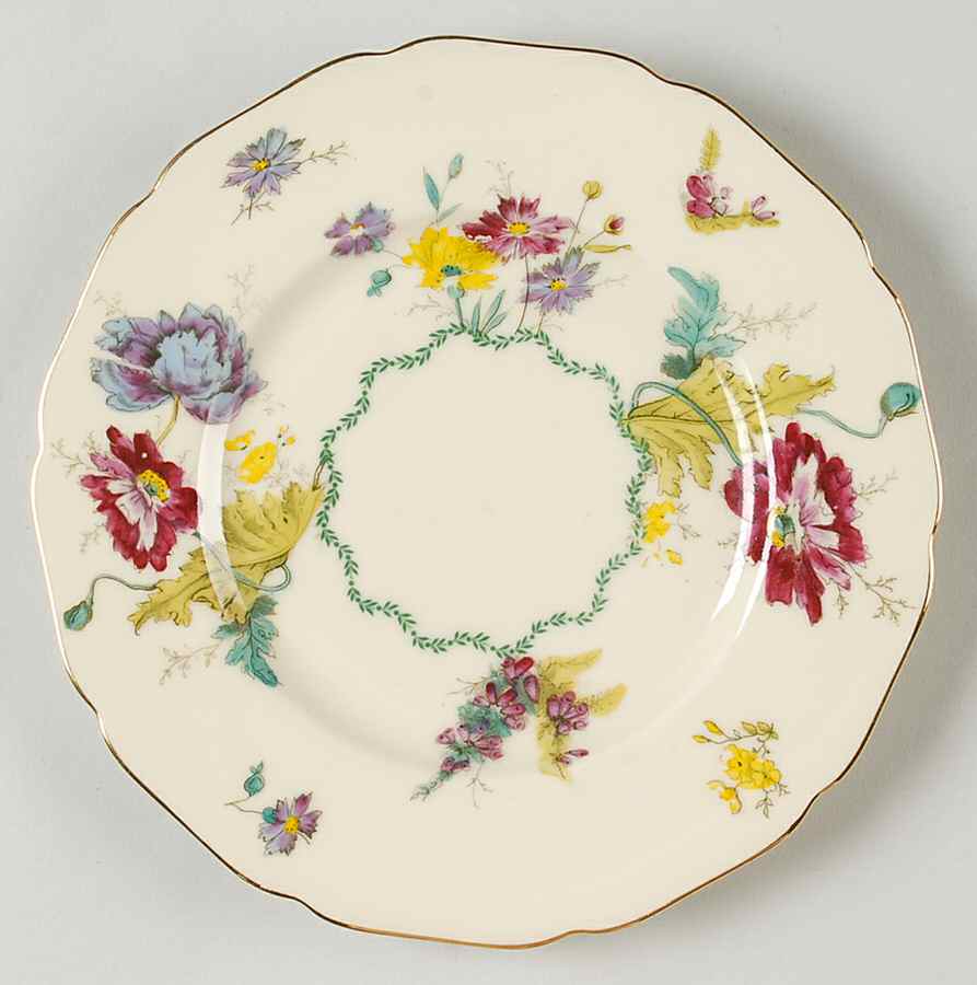 Wild Rose Luncheon Plate by Black Knight-1