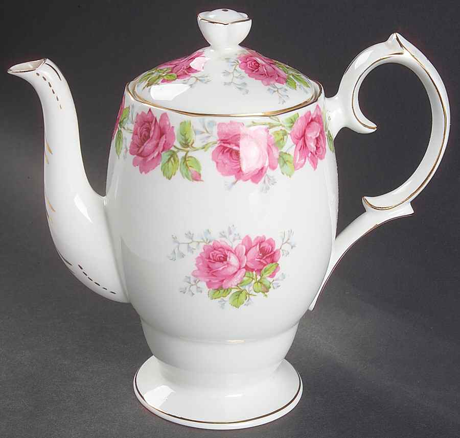 Lady Alexander Rose Mini Coffee Pot & Lid by Bell China-1