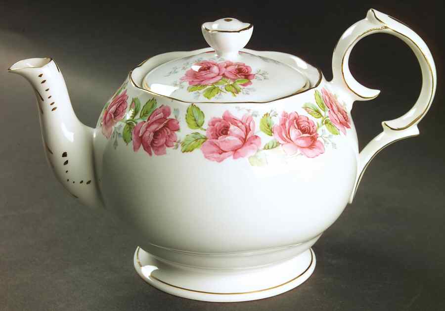 Lady Alexander Rose Teapot & Lid by Bell China-1