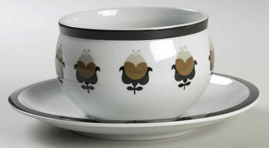 Allspice Gravy Boat with Attached Underplate by Block-1