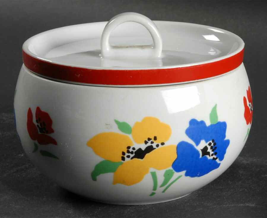 Anemone Sugar Bowl & Lid by Block-1