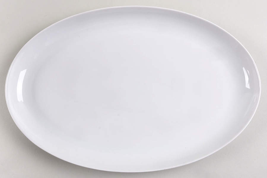 Athens White 13" Oval Serving Platter by Block-1