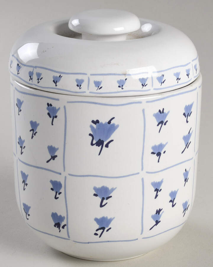 Blue Fields Small Canister & Lid by Block-1