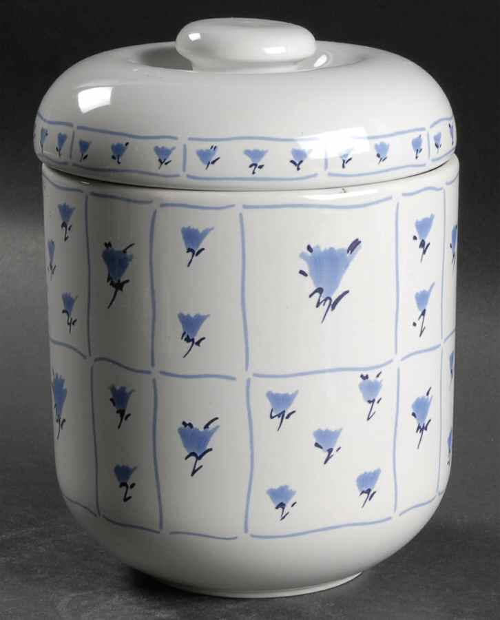 Blue Fields Large Canister & Lid by Block-1