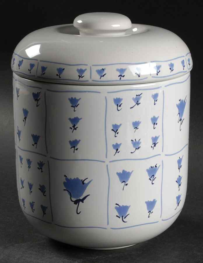 Blue Fields Extra Large Canister & Lid by Block-1