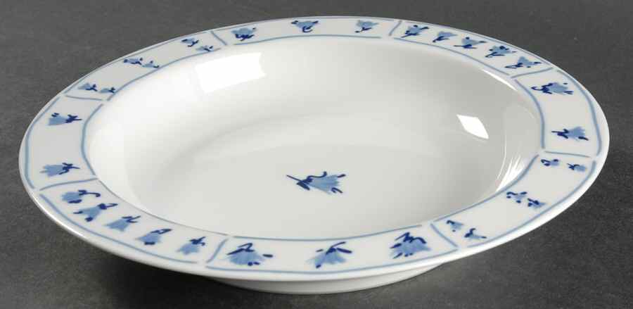Blue Fields Rim Soup Bowl by Block-1