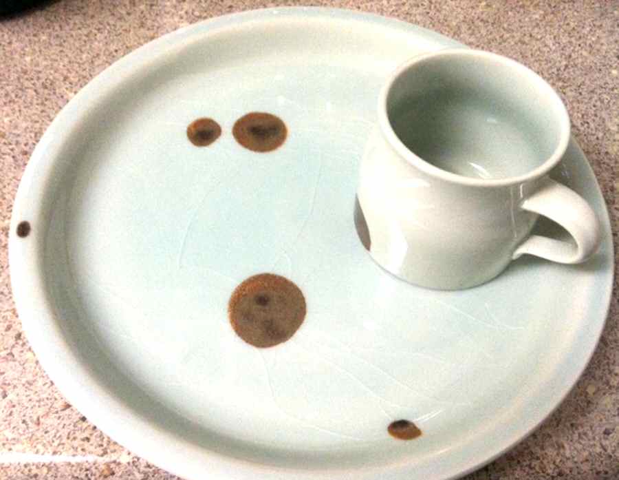 Tobi Celadon Snack Plate & Cup Set by Block-1
