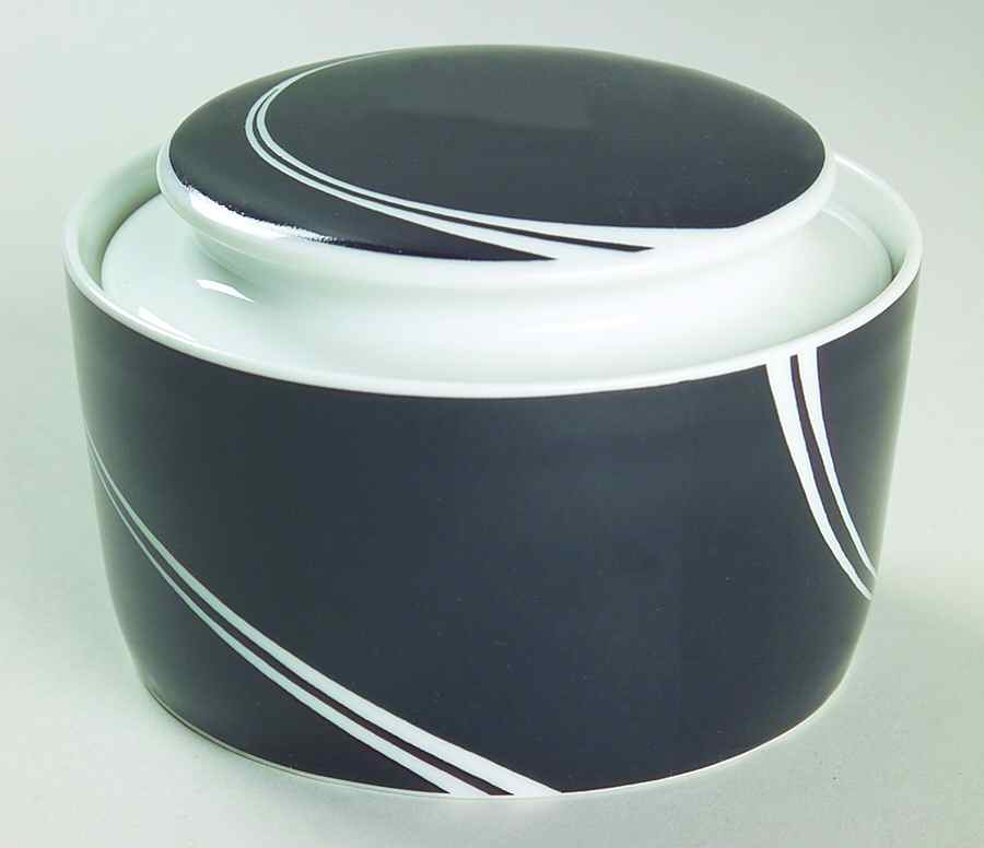 Black Pearl Sugar Bowl & Lid by Block-1