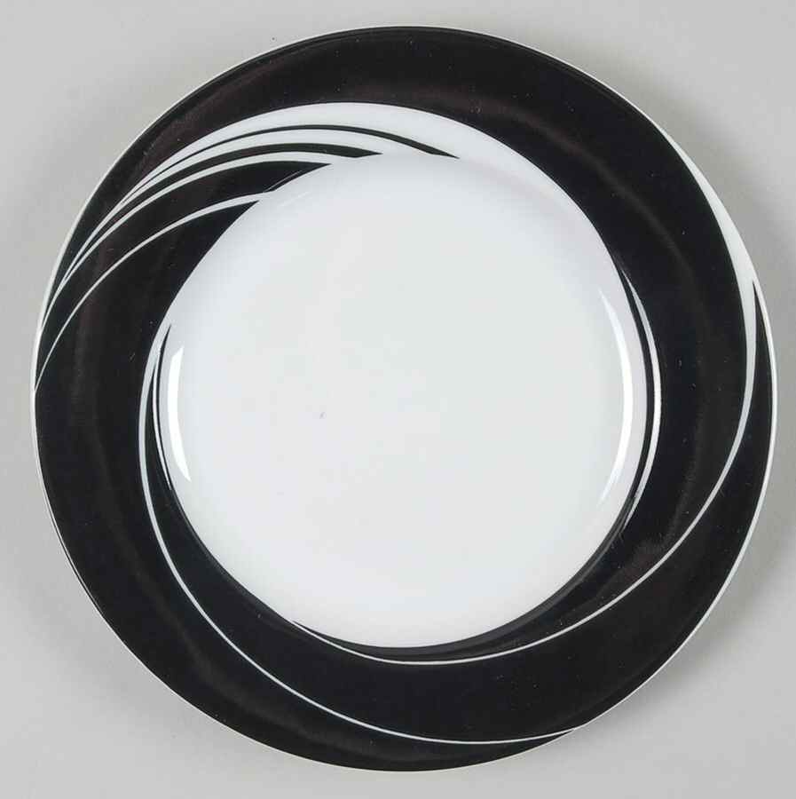 Black Pearl Bread & Butter Plate by Block-1