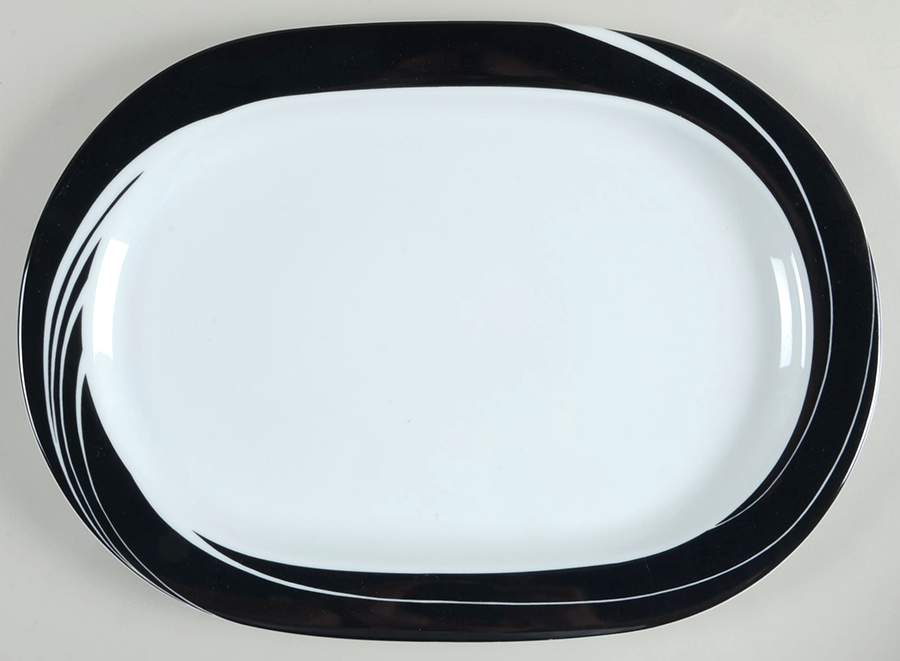 Black Pearl 15" Oval Serving Platter by Block-1