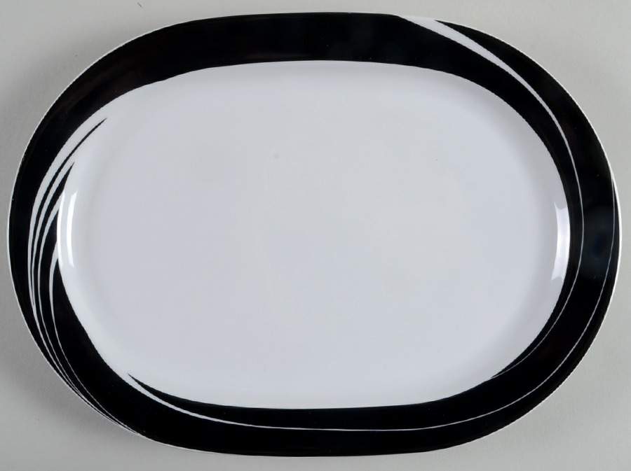 Black Pearl 11" Oval Serving Platter by Block-1