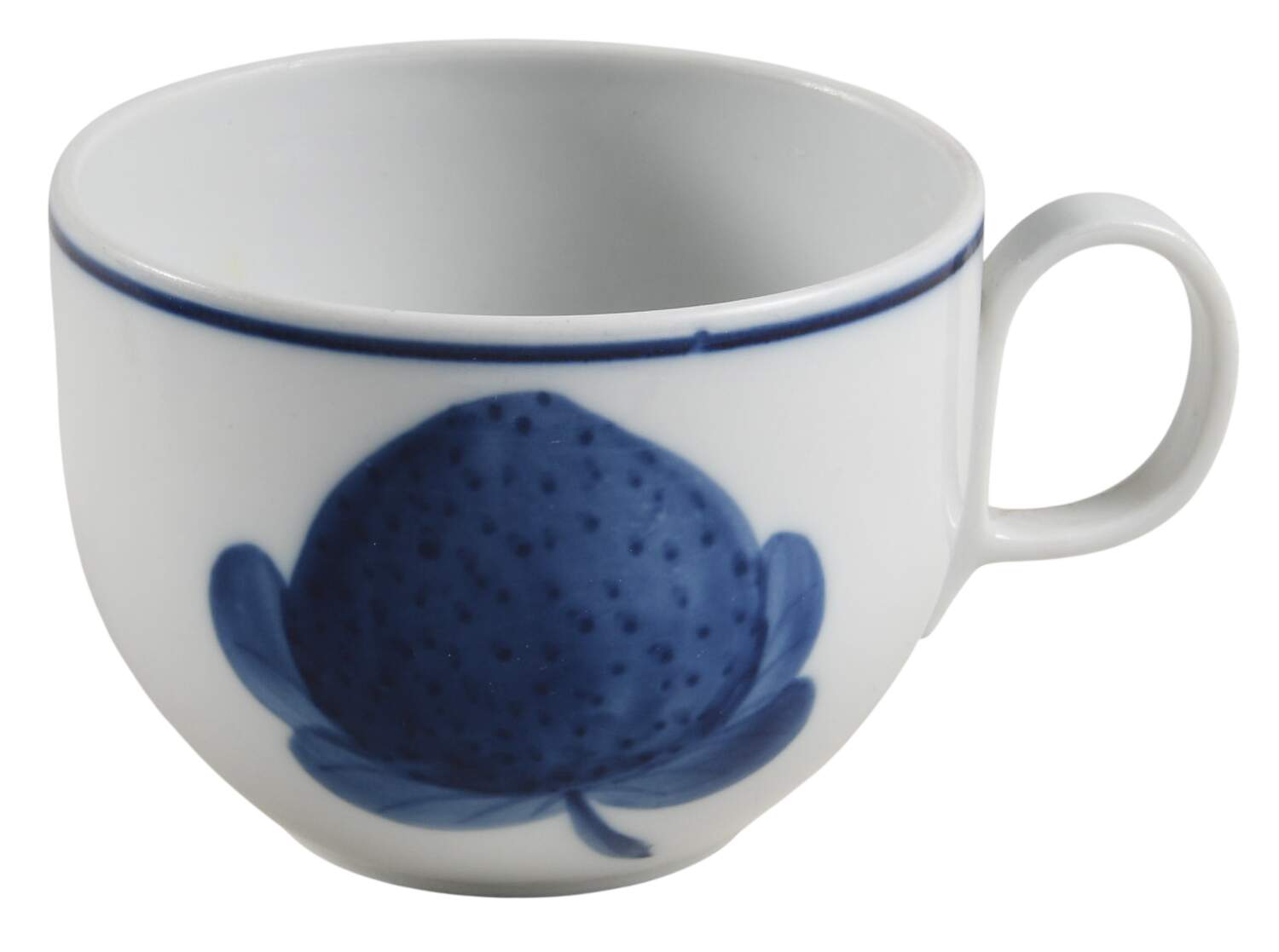 Blue Strawberries Flat Cup by Block-1