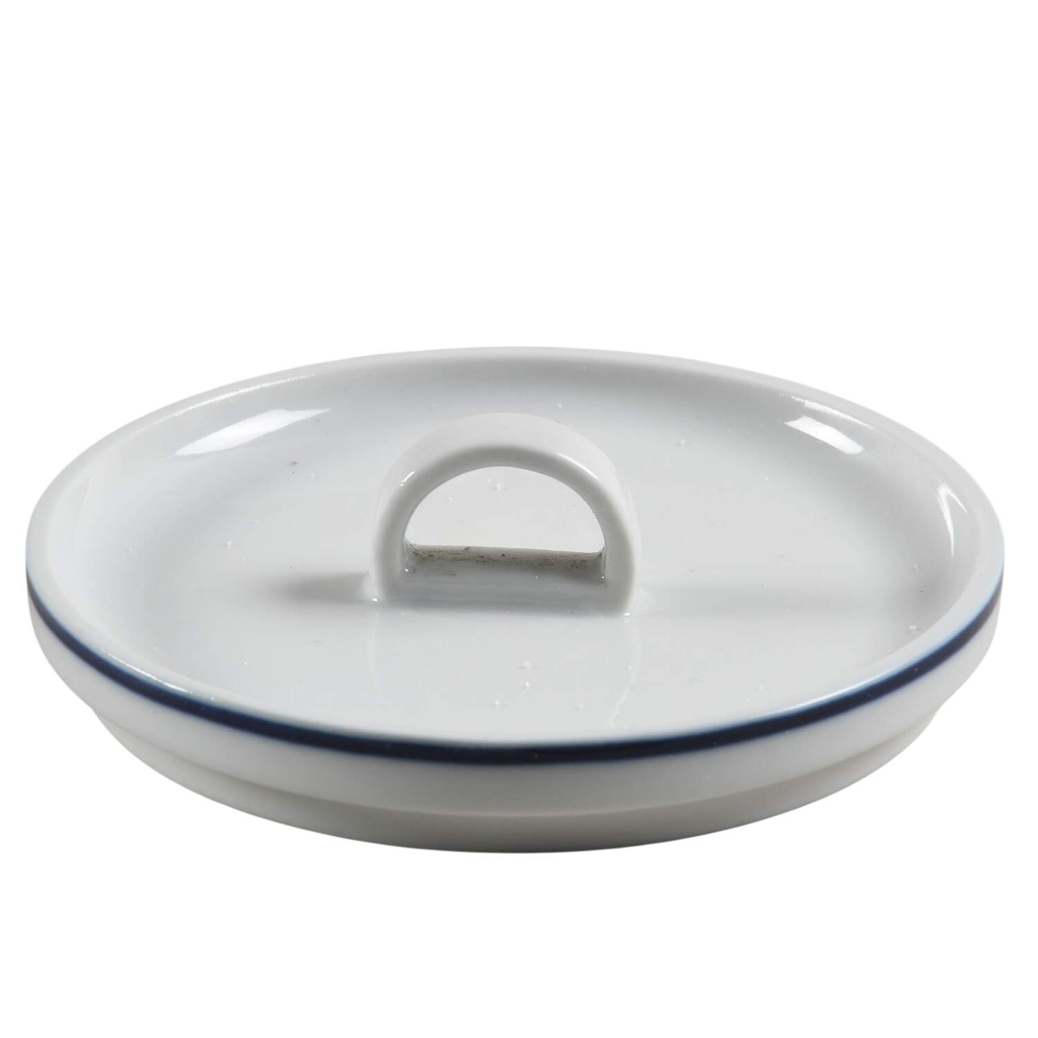 Blue Strawberries Lid for Sugar Bowl by Block-1