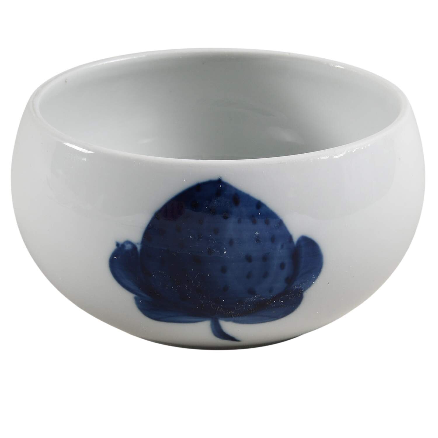 Blue Strawberries Sugar Bowl No Lid by Block-1