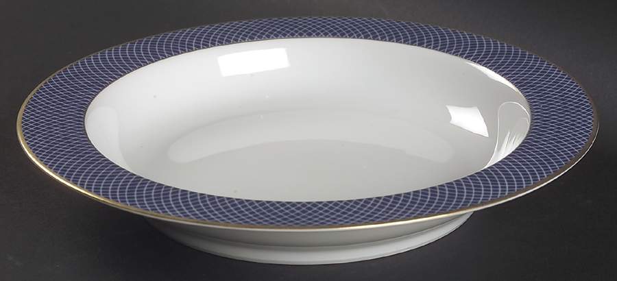 Blue Skies Large Rim Soup Bowl by Block-1