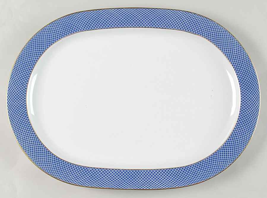 Blue Skies 15" Oval Serving Platter by Block-1