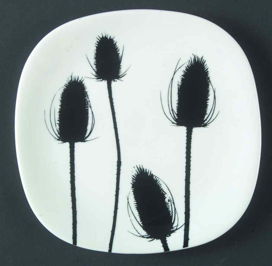 Black & White Bread & Butter Plate by Block-1