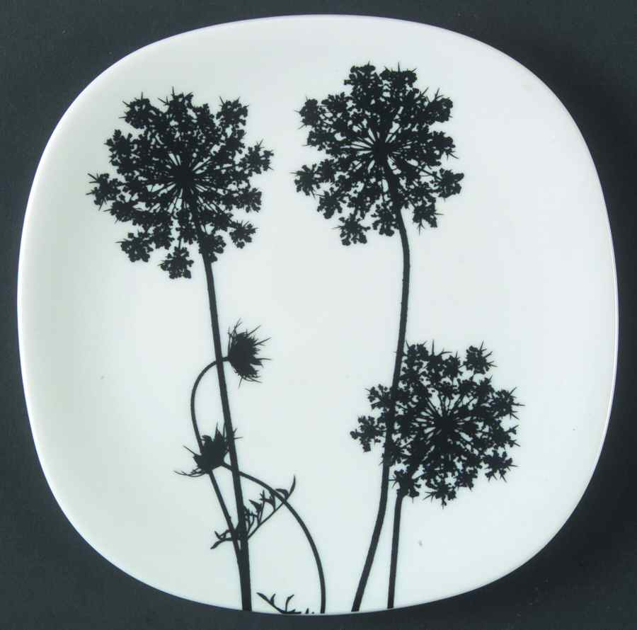 Black & White Bread & Butter Plate by Block-1