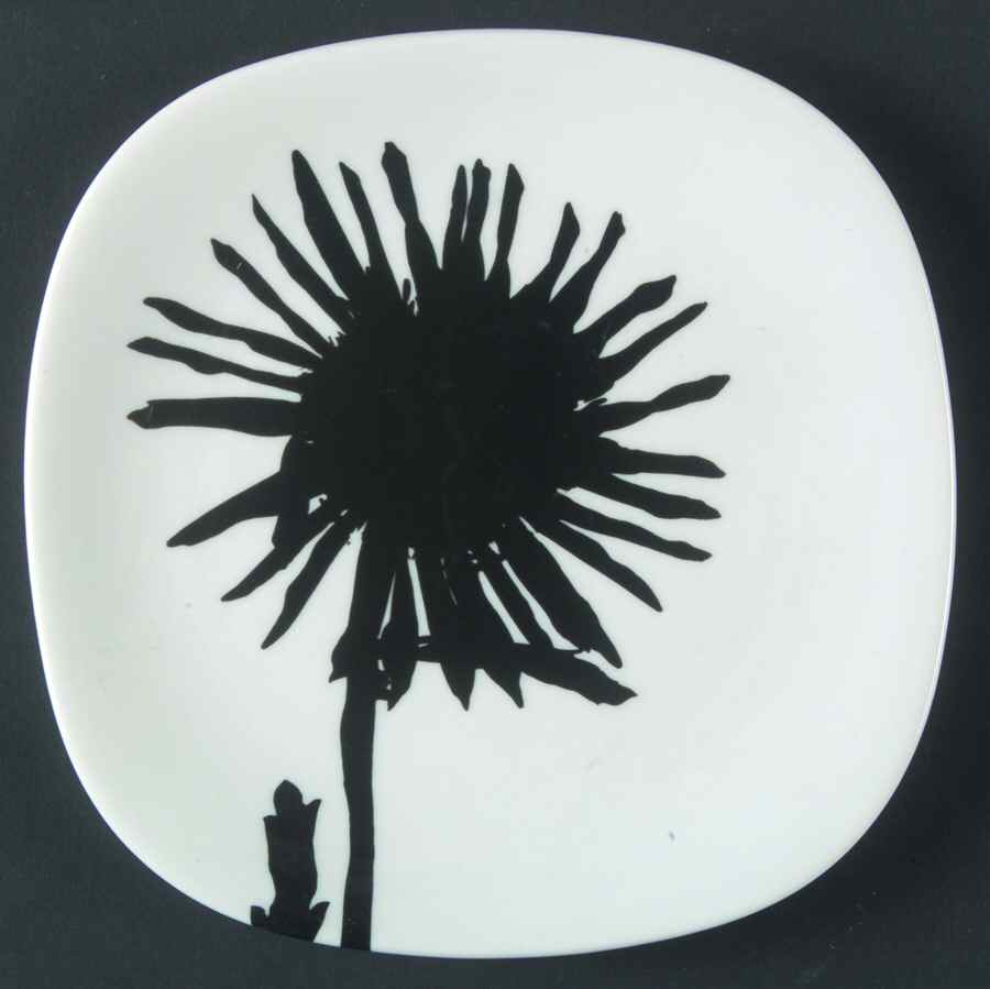 Black & White Bread & Butter Plate by Block-1