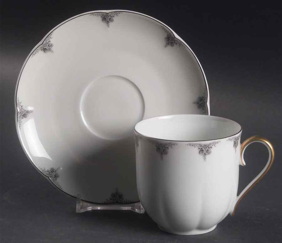 Chambord Flat Cup & Saucer Set by Block-1
