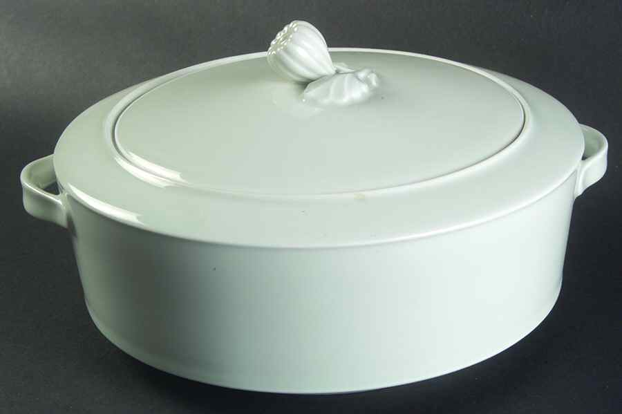 Chateau Blanc Round Covered Vegetable by Block-1