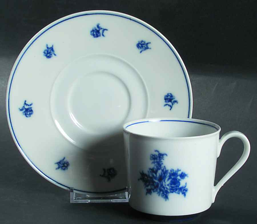 Chateau D'Azur Flat Cup & Saucer Set by Block-1