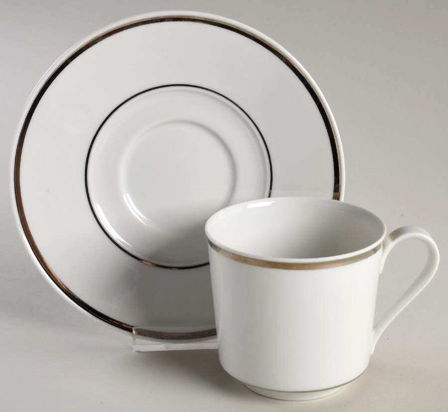 Chateau D'Argent Flat Cup & Saucer Set by Block-1