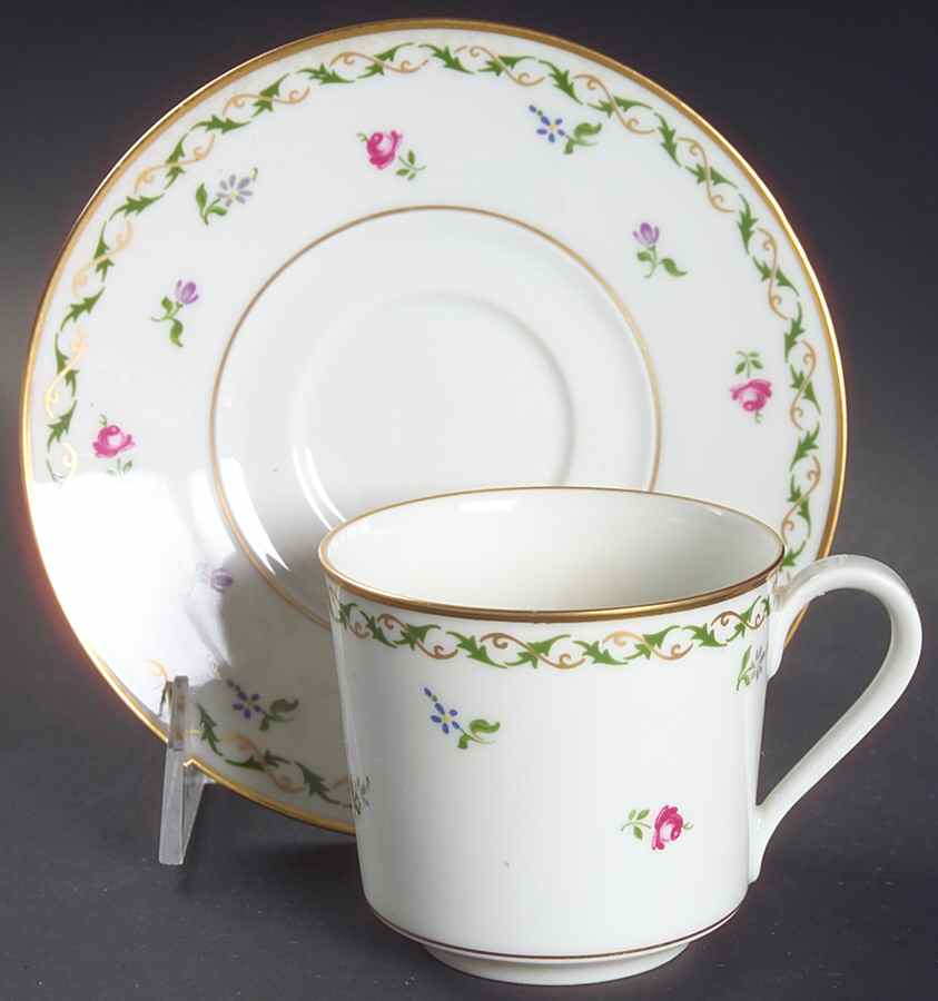 Chateau D'Orleans Flat Cup & Saucer Set by Block-1
