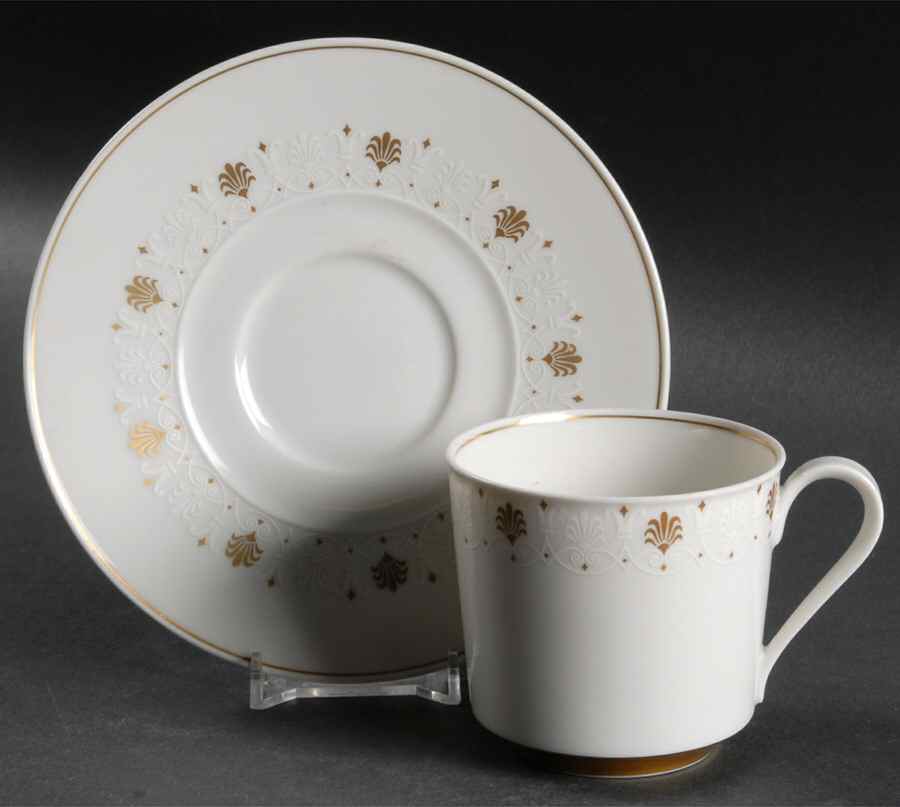 Chateau Empire Flat Cup & Saucer Set by Block-1