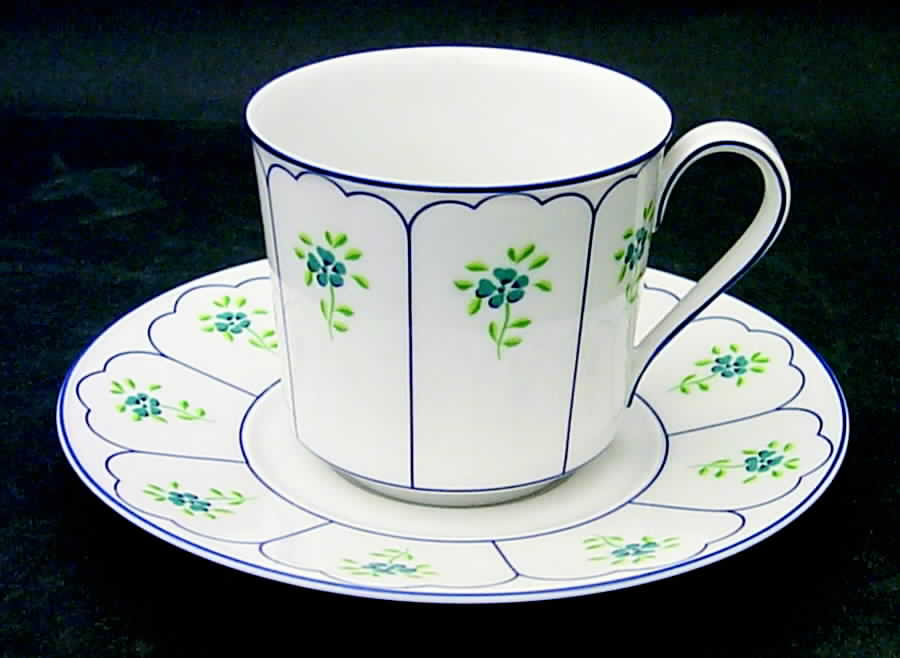Chateau Jardin Flat Cup & Saucer Set by Block-1