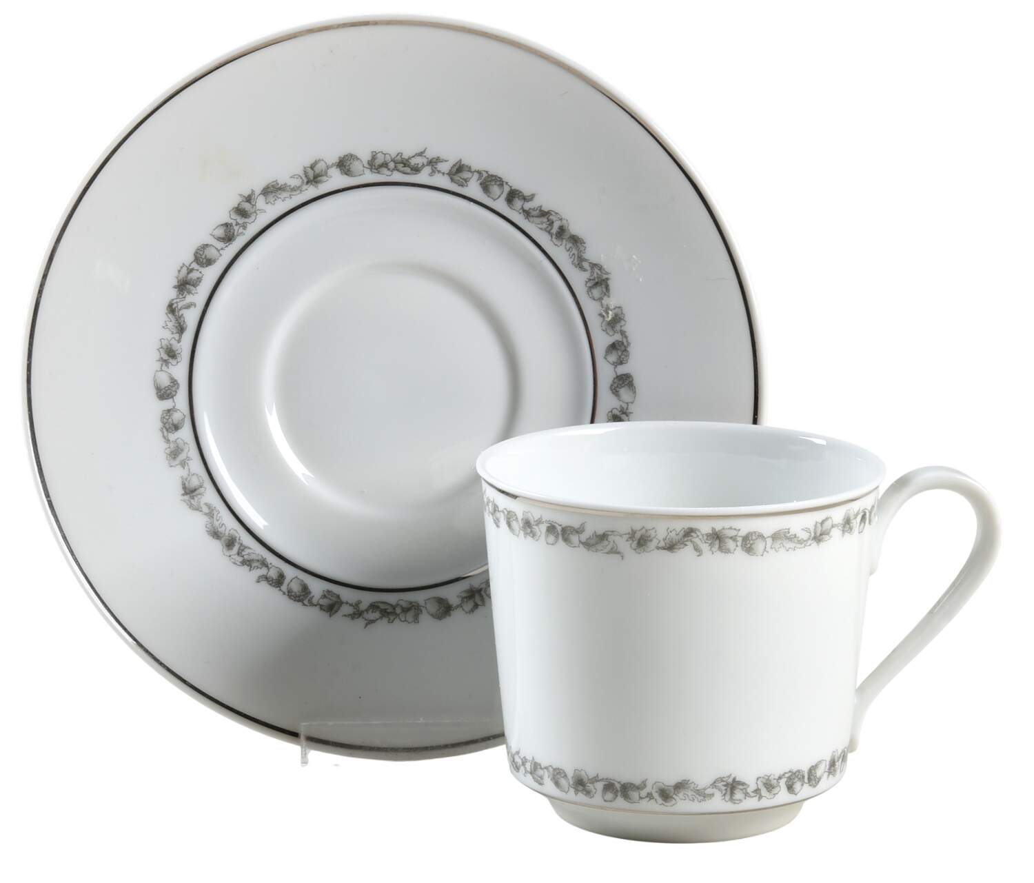 Chateau Noir Flat Cup & Saucer Set by Block-1