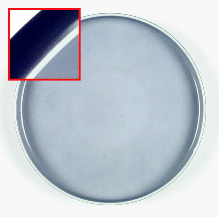 Chromatics Beige Black Salad Plate by Block-1