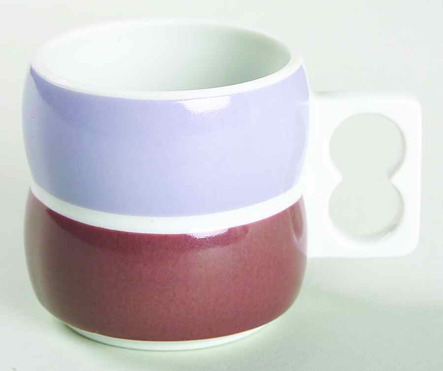 Chromatics Beige Black Flat Demitasse Cup by Block-1