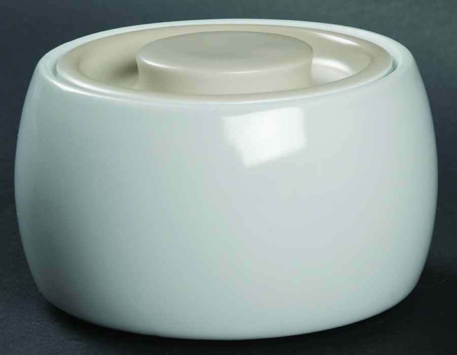 Chromatics Beige Black Sugar Bowl & Lid by Block-1