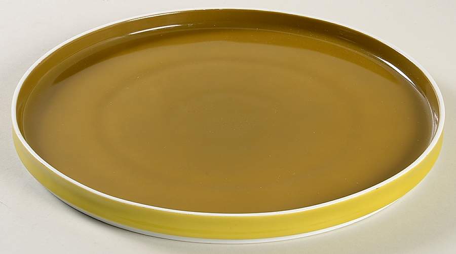 Chromatics Gold Brown Dinner Plate by Block-1