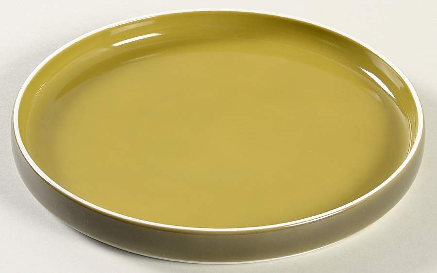 Chromatics Gold Brown Salad Plate by Block-1