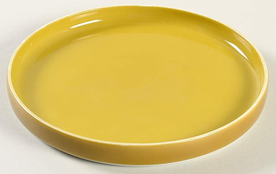 Chromatics Gold Brown Salad Plate by Block-1