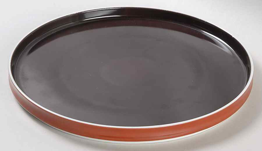 Chromatics Gold Brown Dinner Plate by Block-1