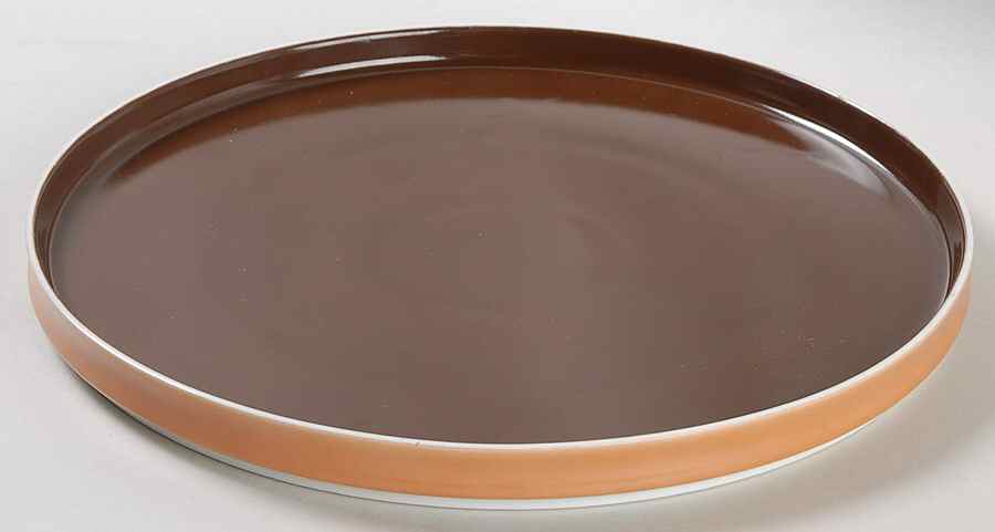 Chromatics Gold Brown Dinner Plate by Block-1