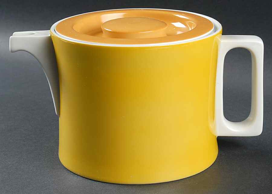 Chromatics Gold Brown Coffee Pot & Lid by Block-1