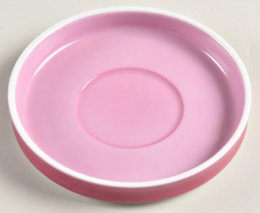 Chromatics Red Lavender Saucer for Flat Demitasse Cup by Block-1